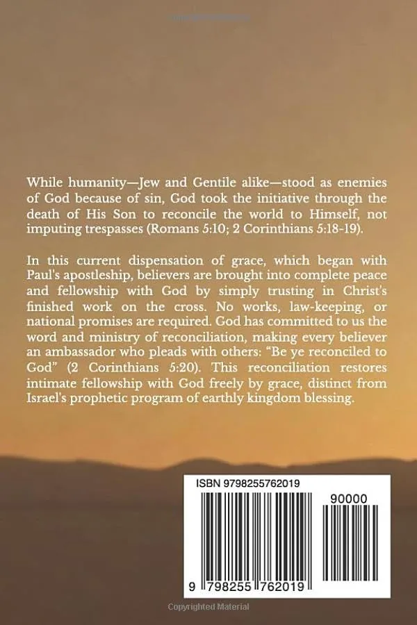 Back cover of Be Reconciled to God, by Edward Cross